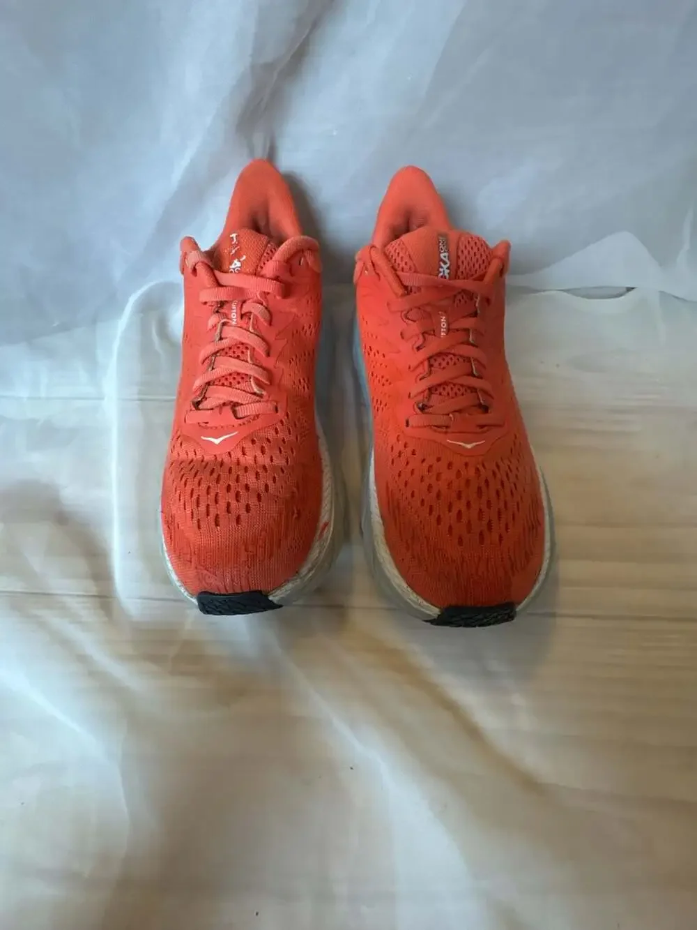 Hoka One One Clifton 7 Running Shoes Hot Coral Women's Size 7
